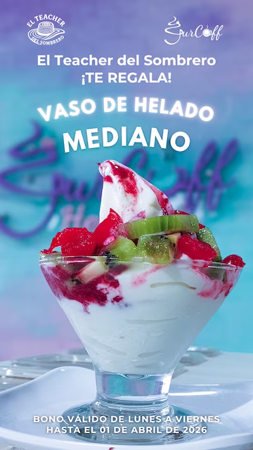 Bono del instituto de inglés de Sombrero Academy San Agustín Huila para canjear en GurCoff